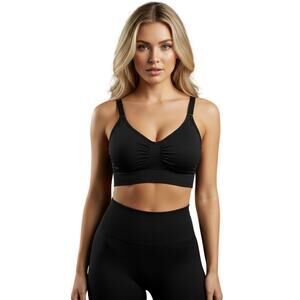 SKIMS Seamless Sculpt Bralette Onyx Black Size S NWOT